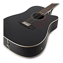 Kit de guitare électro-acoustique 12 cordes par Gear4music Noir avec Sac de Concert - Les Beatles, Paul McCartney, John Lennon, RIngo Starr, George Harrison Kit de guitare électro-acoustique 12 cordes par Gear4music Noir avec Sac de Concert – Image 6