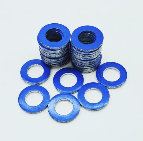 30pcs 90430-12031 Oil Drain Plug Gasket Washer Crush Seal - 12mm Aluminum Crush Washer Replacement for Toyota/Lexus/Scion 1985-2022, Seals OEM PN 9043012031 by AUTOMAJOR (30)