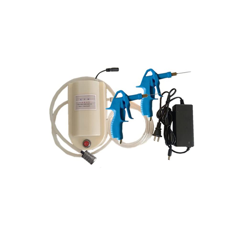 Siringa per Spezie, Siringa per Marinatura, Siringa Elettrica, Siringa per Barbecue, Pistola per La Lavorazione Della Carne in Acciaio Inossidabile AC 100-240V 50W (Doppia pistola)