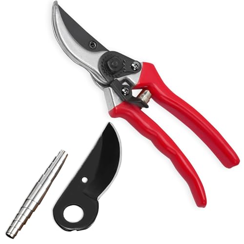 Tijeras de podar 8.5" para jardinería, acero resistente miniatura 1