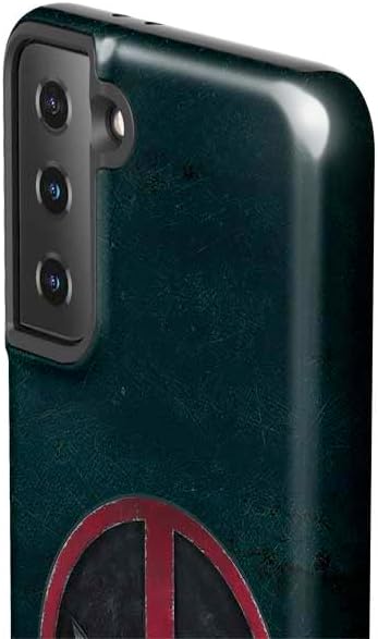 Skinit Pro Phone Case Compatible with Galaxy S21 FE - Officially Licensed Marvel Deadpool Legacy Deadpool Logo Design