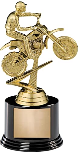 Crown Awards 6.5" Bikes Dirt Bike Trophy On Round Base