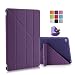 iPad Air Case, Dowswin Multi-fold Stand Smart Case Cover with Soft TPU Back [Auto Sleep/Wake ] for Apple iPad Air 1st Gen (Purple)