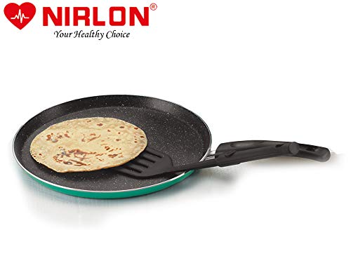Image of Nirlon Kitchen Accessories for Cooking Non Stick Aluminium Grrenchef Granite Flat Tawa
