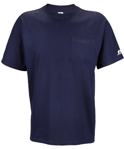 Russell Athletic Men's Pocket Tee, J Navy, XX-Large