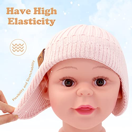 Image of POXIMI Baby Boy Winter Hat Toddler Warm Beanie Girl Knit Hats with Earflap Kid Cute Earmuffs