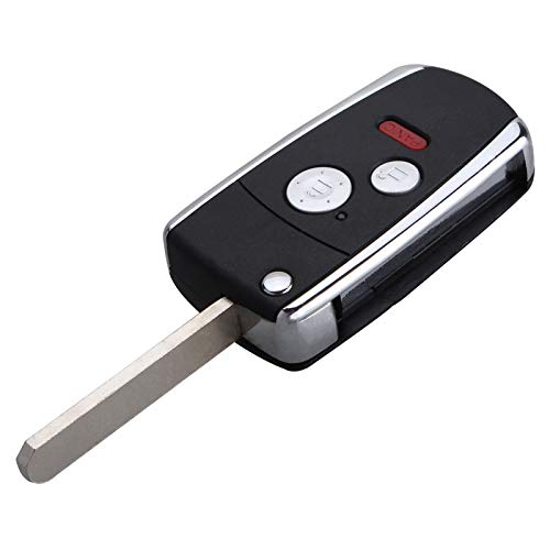 New Flip Folding Keyless Remote 3 Buttons Smart Key Fob Case Key Shell For Honda Accord Civic Odyssey Crv Ridgeline Pilot No Chips #TOP2