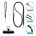 takyu Phone Lanyard, 2 Pack Adjustable CellPhone Lanyard Crossbody Neck Strap and 2 Pack Phone Wrist Strap with 2x Tether Metal Tabs for iPhone Android Smartphones-Black