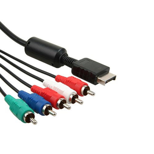 OSTENT Component AV Audio Video HDTV Cable Cord for Sony PS2 PS3