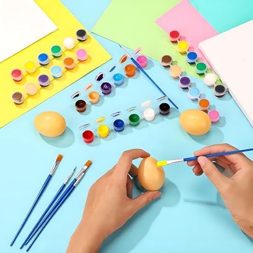 Image of Qilery 150 Sets Mini Acrylic Paint Set 1400 Pcs 12 Colors Acrylic Painting Strips 100 Flat Brushes 100 Pointed Brushes for Adults Home Birthday Art Craft Party Favors (2ml)