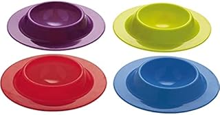 KitchenCraft Colourworks Set of 4 Silicone Egg Cups, Brights