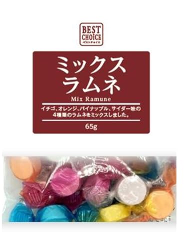 三矢製菓 BEST CHOICE(ベストチョイス) ミックスラムネ 65g×15袋 三矢製菓 BEST CHOICE(ベストチョイス) ミックスラムネ 65g×15袋