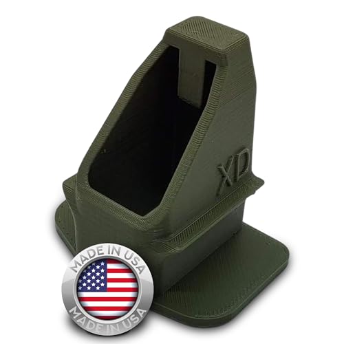 EZMAGLOADER Magazine Loader for The Springfield XD and Hellcat 9mm - Easy Pain Free Loading - Comfortable Grip - Speed Loader Accessories - Large Flanges for Thumb Relief - EZMAGLOADER