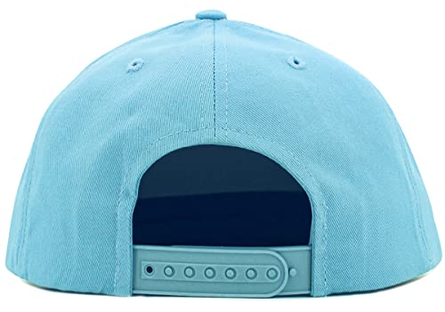 Image of KBETHOS Classic Snapback Hat Blank Cap Underbrim Cotton Wool Blend Flat Visor Adjustable Unisex