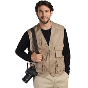 Sol’S Wild – Gilet Reporter Multi-Poches – sans Manches – Fonctionnel pour Les activités Outdoor – Corde – XXL