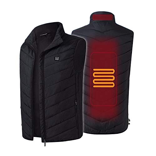Gilet Chauffant d'Hiver AKT Contre le Froid Veste Chauffé USB Ajustable 3XL