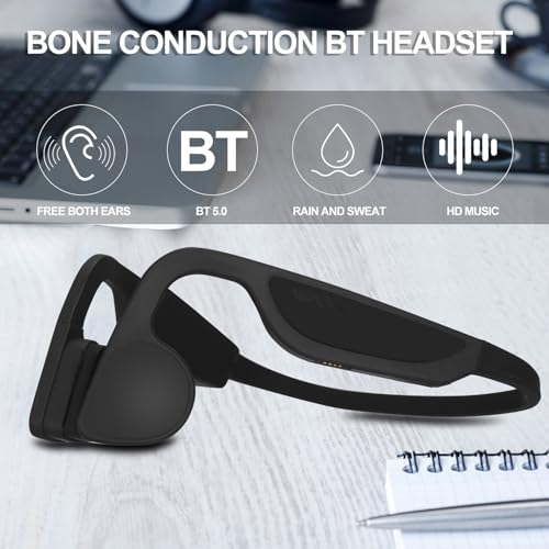 Casque conduction osseuse natation enfant bleu avec lecteur MP3 étanche
