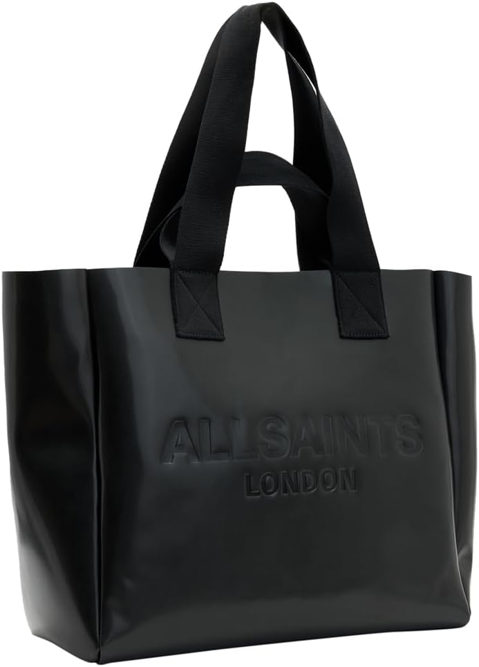 AllSaints WOMEN'S W054XB IZZY LEATHER TOTE BLACK ONE SIZE - Image 5