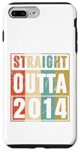Straight Outta 2014 Classic Birth Of Birthday 2014 Vintage �X�}�z�P�[�X iPhone 7 Plus/8 Plus �p