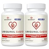 Ubiquinol CoQ10-600mg-Softgel, Active Coq10 Ubiquinol Supplement with Vitamin E & Omega 3, 6, 9, High Absorption-Coenzyme-Q10, Powerful Antioxidant for Energy Production, Tested, 120 Count