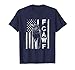 Funny F CAW F Crow with USA Flag T-Shirt, Men, Navy Blue, XX-Large