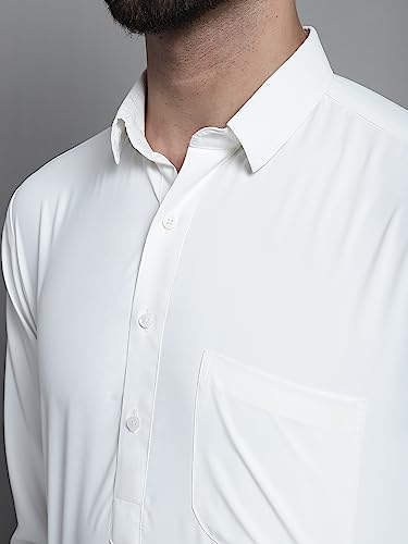 Image of Jompers Men's Cotton Solid Pathani Kurta With Pant