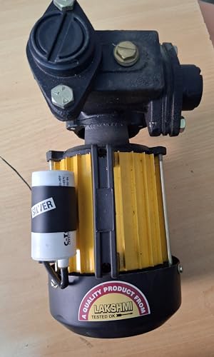 Image of Lakshmi 0.5 HP Centrifugal Water Pump for Clear Cold Water, Self Priming Motor, Yellow