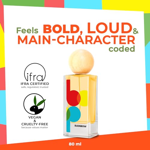 Image of Bop Rainbow Oriental Leather Eau De Parfum 80ml | Long Lasting Unisex Perfume for Man and Woman | Bold Notes of Rosemary, Patchouli & Leather | Premium Perfume Gift for Men & Women