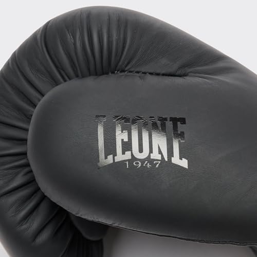 Foto von LEONE 1947, Black Edition Boxhandschuhe, Unisex-Erwachsene, Schwarz, 12 oz, GN059