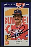 Gary Lance Huntsville Stars Coach Autographed 1985 Signed Burger King Card