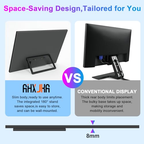 Image of 16.1 inch 144Hz Portable Monitor for Gaming with Kickstand- HDR Eye Careful, 100% sRGB FHD IPS HDR Portable Monitor for Laptop with Built-in Speakers Compatible with Laptop PC Phone PS5 /4 Switch