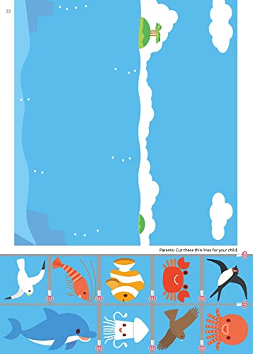 Play Smart Cutting and Pasting Age 2+: Preschool Activity Workbook with Stickers for Toddlers Ages 2