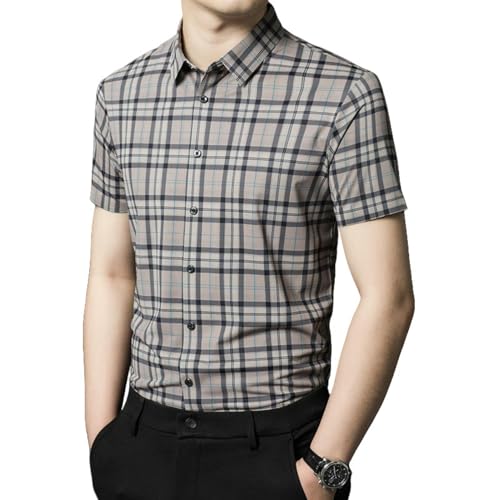 Chemise d'été homme à petits carreaux : élégance sans couture pour un style chic