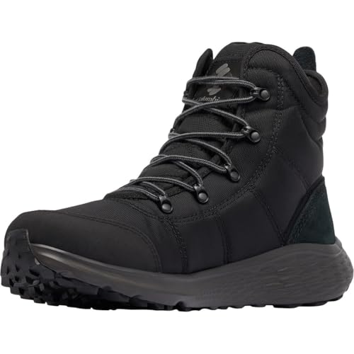 Columbia Men's Fairbanks Cityscape Omni-Heat Hiking Boot, Black/Titanium II, 10
