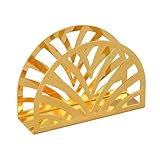 Servilletero de acero inoxidable chapado en oro con gran capacidad para cocina, mesa de comedor y restaurante