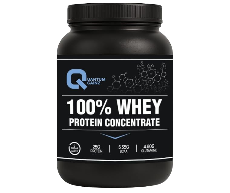 100% Whey Protein Concentrate 1kg (Chocolate Flavour), 25g Protein per scoop to support your wellness and fitness goals
