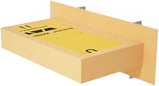 The Original Granite Bracket Floating Shower Bench Kit with Orange Foam Board 18 in. x 10 in. x 4 in. and Shower Bench Bracket - Ready to Tile Shower Seat (1 Count)