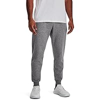 Under Armour Men's Rival Fleece Joggers - Castlerock Light Heather / / White - LG