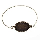 Color: Bronce Antiguo Moda ajustable Pulsera con 18 * 25 mm ajuste Oval, puños, bañado en bronce antiguo, plomo y níquel libre 10pcs/lot