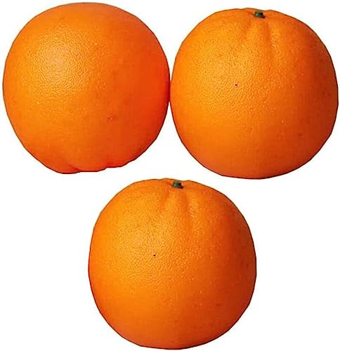 3 Pieces Artificial Orange Decoration Simulation Fruit Fake Props Home
