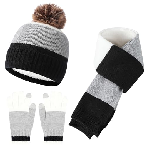 Bonnet chaud écharpe gants pour la cour de récréation et les sorties de ski