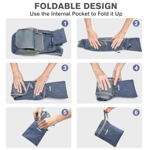 Image of G4Free 10L /15L Hiking Backpack Lightweight Packable Hiking Daypack Small Travel Outdoor Foldable Shoulder Bag