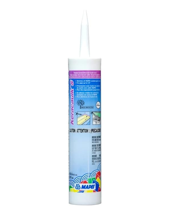 Mapei Keracaulk S Premium, Paintable, Sanded, Siliconized Acrylic Caulk, Expertly Formulated to Match Grout Colors, 10 oz., 5047 Charcoal- Sanded by Mapei - Used condition - US$8.54
