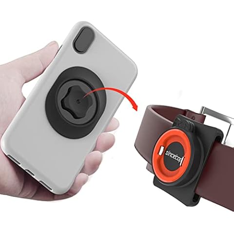 sincetop Phone Belt Clip with Quick Mount,Universal Sport Cell Phone Belt Holder,Quick Release Attach/Detach Compatible with iPhone,Smartphones Stand,and More【Series C-1st Gen】 Cover