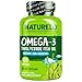 NATURELO Premium Fish Oil Supplement - 1100mg Triglyceride Omega-3 - One A Day - Best for Heart, Eye, Brain & Joint Health - 120 Softgels | 4 Month Supply