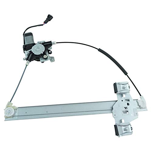 Image of TRQ Rear Right Power Window Regulator & Motor Assembly Passenger Side Compatible with 2003-2009 Hummer H2