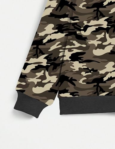 Image of Boys Clothes Fall Winter Outfits Camouflage Long Sleeve Hoodie and Pants 2PC Kids Clothes Boys for 5-14 Years