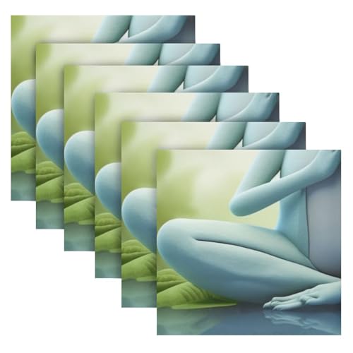 Servilletas de Tela Reutilizables Set x6 50.5x50.5 cm miniatura 6