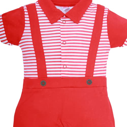 Image of Happykid Boy's Cotton Blend Dungaree Set