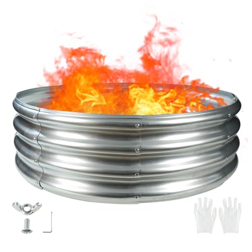 TBMLC 3-Foot Diameter Galvanized Steel Fire Ring
